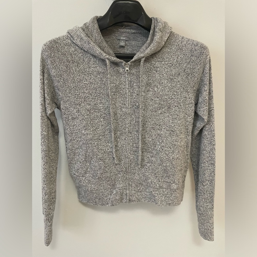 Aerie Zip Cropped Sweatshirt